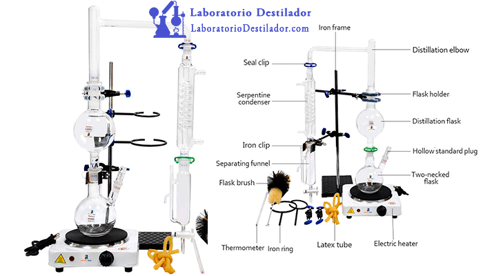 destilador de laboratorio
